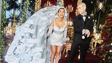 Kourtney Kardashian wedding photos released after Travis Barker ...