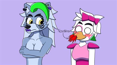 Roxanne Wolf x Glamrock Chica (FNaF SB Fanart) by GwenAlvarez36 on ...