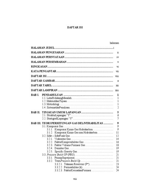 Contoh Daftar Isi Proposal Penelitian Kumpulan Materi - Riset