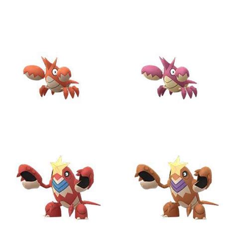 Shiny Corphish Family Comparison : r/TheSilphRoad