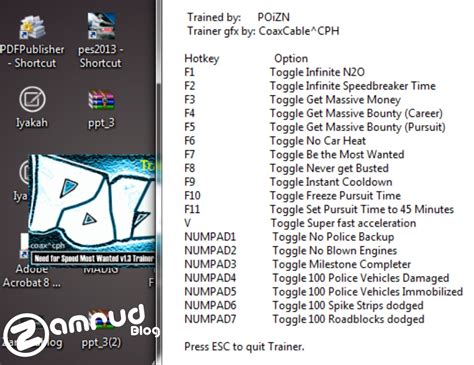 Cheat Trainer NFS Most Wanted Terbaru 2012 | 51 Sharing Centre