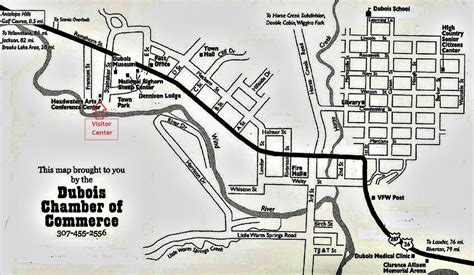 Dubois Town Map - Destination Dubois