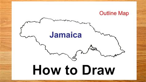 How to draw Jamaica map || Outline map of Jamaica || Map drawing - YouTube