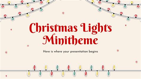 Christmas Lights Minitheme | Google Slides & PPT