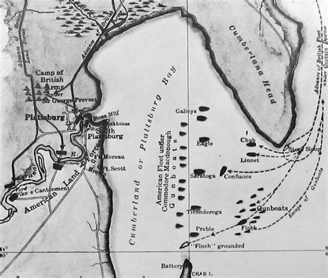 Map of Battle of Plattsburg | Plattsburg, Map, Battle