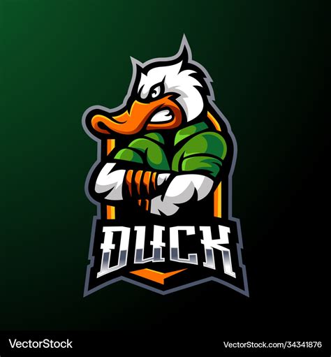 Duck gaming logo Royalty Free Vector Image - VectorStock