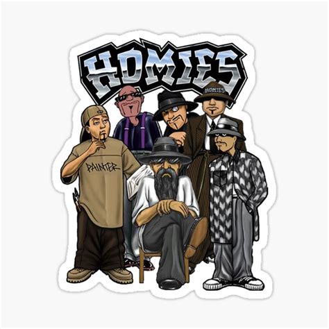 "Homies Lil Homies" Sticker for Sale by EnviousObjects2 | Redbubble