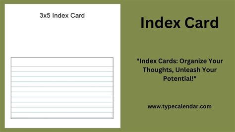 Free Printable Index Flash Card Template [Study Smart] PDF, 46% OFF