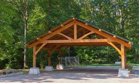 Custom Built Wood Carports | DIY Post And Beam Carport Plans PDF Plans ...