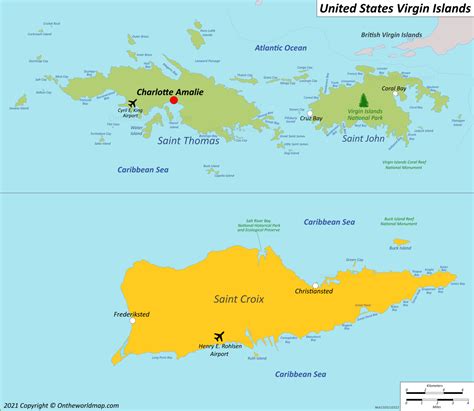 U.S. Virgin Islands Map | Detailed Maps of The United States Virgin ...