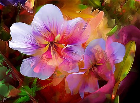 Download Colorful Colors Flower Artistic Painting HD Wallpaper