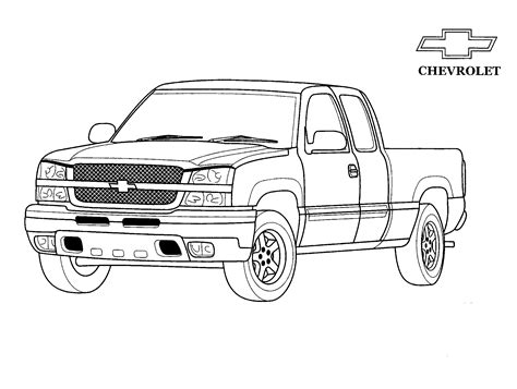 Pickup Truck Coloring Pages