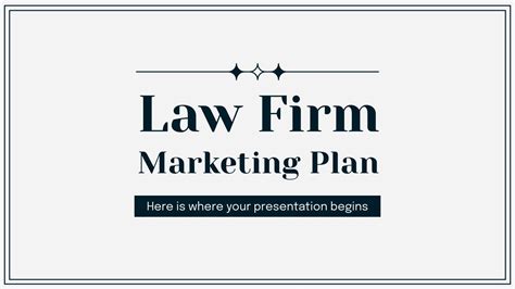 Law Firm Marketing Plan | Google Slides & PowerPoint