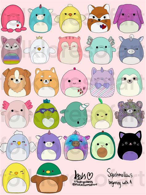 as i’ve mentioned before i’m drawing every squishmallow that exists ...