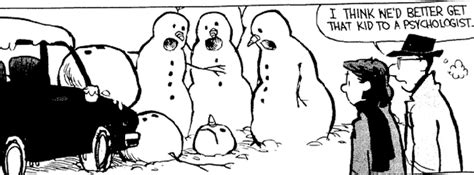 10 Calvin and Hobbes comic strips involving hilariously morbid snowmen ...