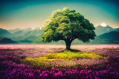 Free Images : tree, flower, sky, atmosphere, ecoregion, People in ...