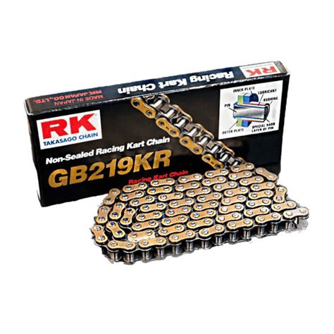 RK #219 Gold Kart Chains | RK Go Kart Chains | Point Karting