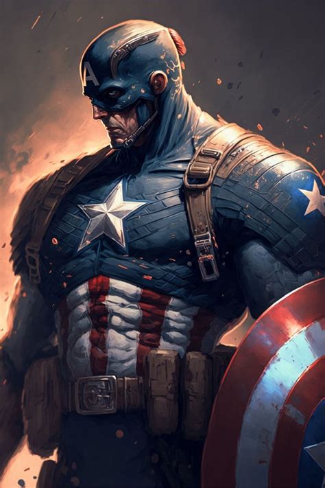 Captain America wallpaper illustrations for free download in 2023 ...