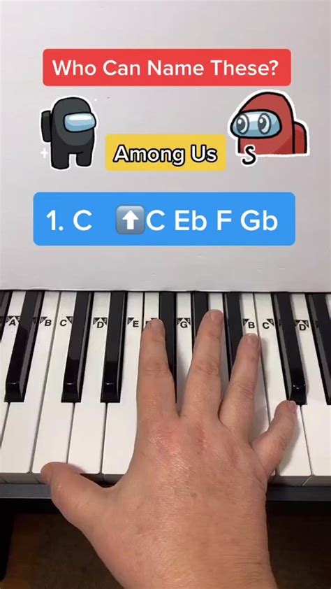 Among Us Sound Effects Piano Tutorial #amongus #pianotutorial # ...