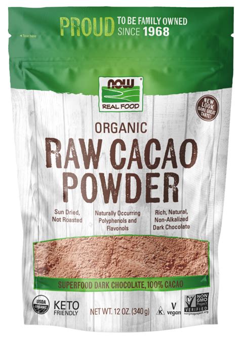 Cacao Powder | Organic & Raw Cacao Powder | NOW Real Food®