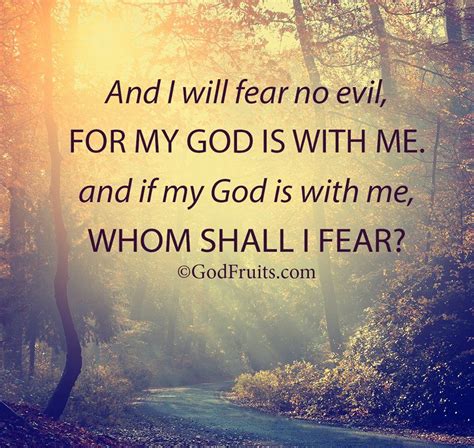 I will fear no evil for my God is with me https://www.facebook.com ...