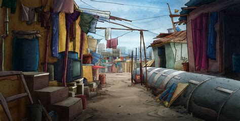 ArtStation - Slum area