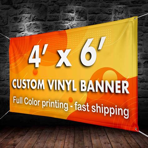 4x6' Custom Banners Vinyl Banner printing 13oz full | Etsy