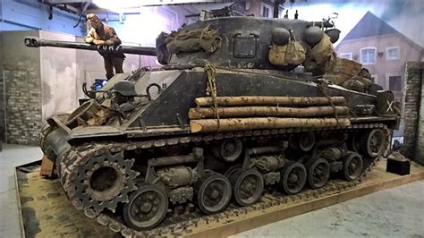 The Fury Sherman Tank M4A2(76) HVSS at Bovington Tank Museum