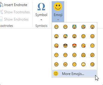 Use emojis in Word for the web - Microsoft Support