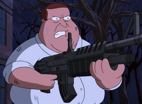 Peter Griffin Gun Meme