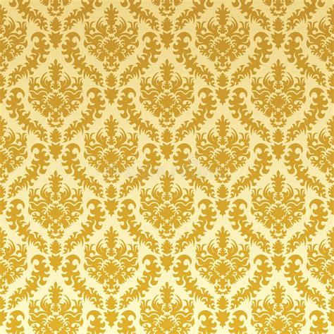 Gold damask. Seamless gold damask (it can be used as wallpaper or ...