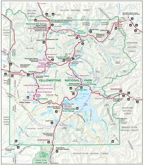 yellowstone-map | Yellowstone trip, Yellowstone map, Yellowstone ...