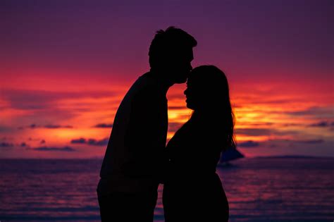 Sunset Couple Silhouette