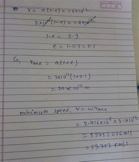 A planet revolves about the sun in elliptical orbit of semi major axis ...