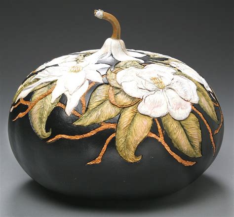 Pin by PLWard ~ on Decorated Gourds | Amazing pumpkin carving, Painted ...