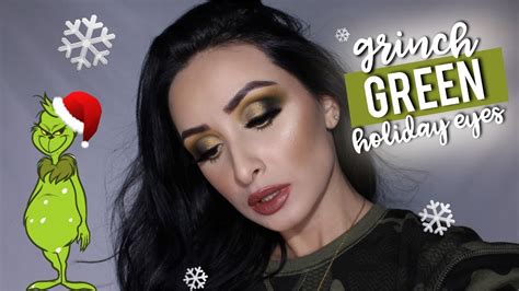 GRINCH APPROVED 💚🎄 GREEN HOLIDAY MAKEUP | Melt Cosmetics + Dose of ...