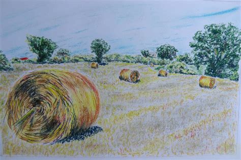 Hay Bale Drawing at GetDrawings | Free download