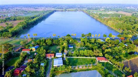 Top view city. Top view town. Top view Landscape. Stock Photo | Adobe Stock