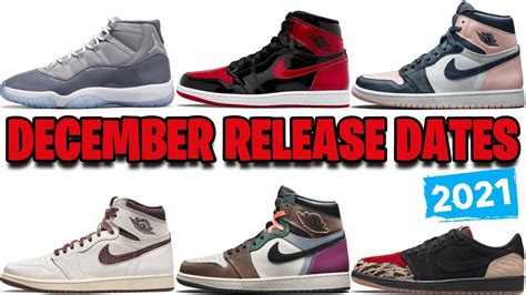 DECEMBER 2021 AIR JORDAN RELEASE DATES 🔥🔥🔥 - YouTube