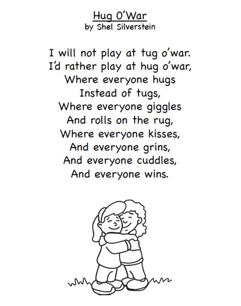 Kids Poems for Peace: Free Printables » Grade Onederful