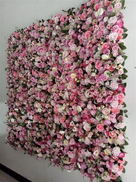 Floral Walls Decor Backdrop for Wedding Arrangement Artificial Flowers ...