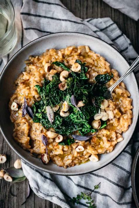 Sweet Potato Risotto with Toasted Hazelnuts (Vegan) | Crowded Kitchen