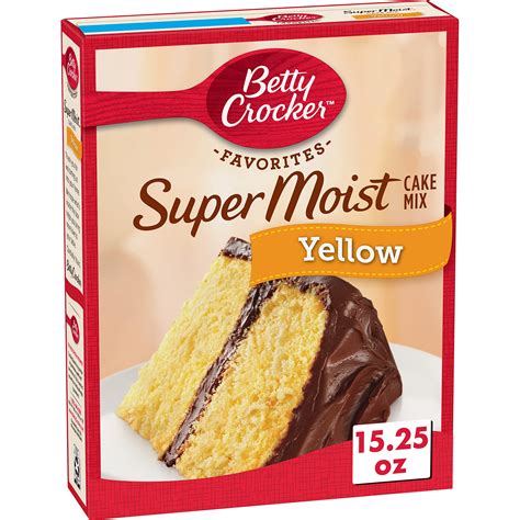 Buy Betty Crocker Super Moist Yellow Cake Mix, 15.25 oz Online at ...