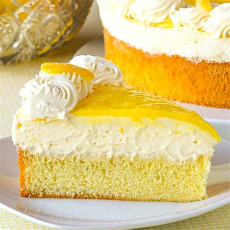 Lemon Mousse Cake - starts with a great lemon curd recipe!