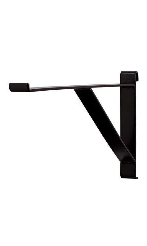 Contemporary Black Shelf Bracket for Grid | Store Supply Warehouse