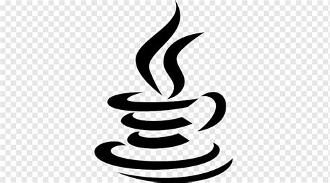 Java Computer Icons, java logo, leaf, black And White, monochrome ...