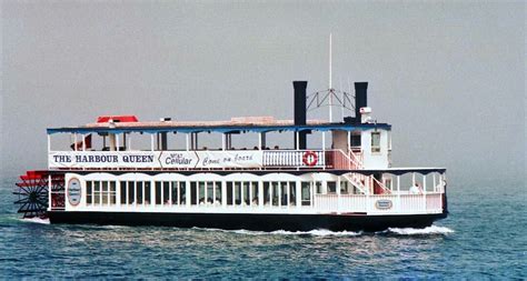 The Harbour Queen sails along in Halifax Harbour on a foggy day. This ...