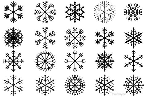 Free Snowflake Pattern Black And White, Download Free Snowflake Pattern ...