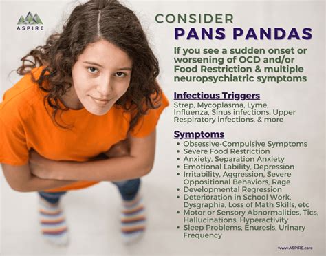 Flyer/Poster - Consider PANS PANDAS - Triggers & Symptoms - Aspire