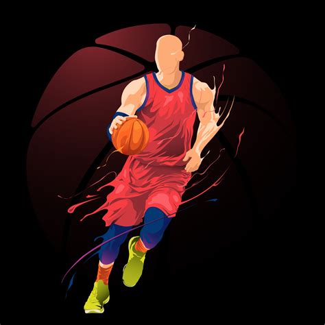 Basketball player dribbling design 1393422 Vector Art at Vecteezy